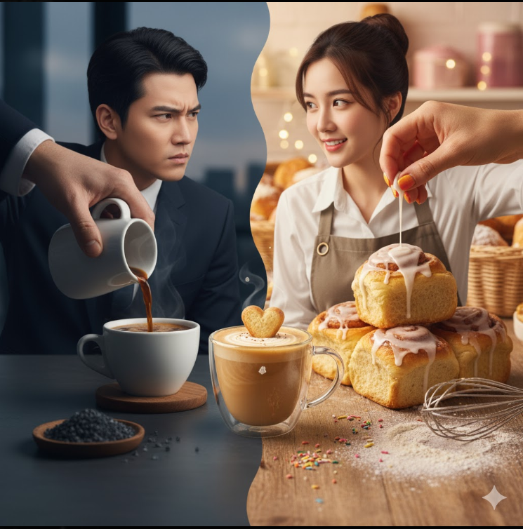 Cà Phê Muối Và Bánh Mì Ngọt